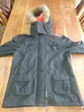 Superdry Women's Pop Zip Hooded Windcheater Jacket Professional Size L Ex Cond