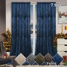 2 Panels Luxury Crushed Velvet