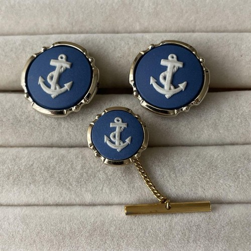 Stratton cufflinks tie clip