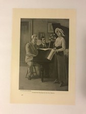 1917 Men Playing Piano Woman