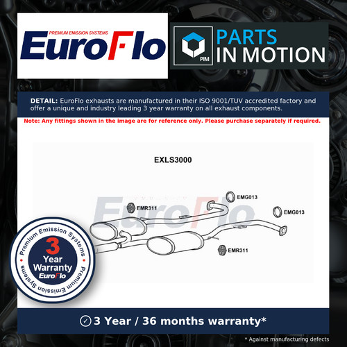 Exhaust centre box fits lexus - centre,