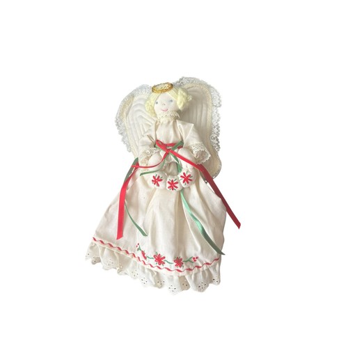 Vintage christmas angel cloth - vintage,