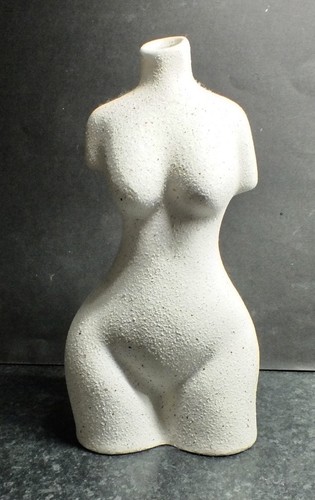 Satin cream ceramic 22cm naked - cream,