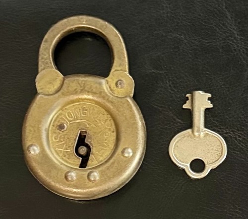 Antique longwear brass padlock - antique,