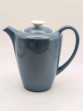 Poole Pottery Vintage Coffee Pot  Streamline Blue Moon 1960s