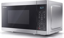 Sharp YC-MS02U-S Solo Digital Microwave Oven 20L 11 Power Levels 800W Silver