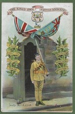 The Kings Own Scottish Borderers & Battle Honours. K.O.S.B. Sentry & Colours.