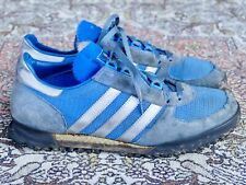 Adidas vtg Marathon TR Sz 10 Yugoslavia original 1970s 70s Blue/Silver running