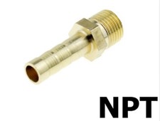 NPT 1/8" Male Brass Straight 12mm Hose Barb Tail Thread Fitting Connector Pipe