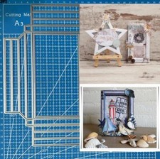 Metal Cutting Dies Box Scrapbooking Photo Frame Embossing Paper Card Stencils