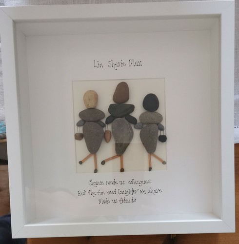 Pebble art picture friends - pebble,