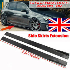 86.6" Gloss Black Side Skirts Rocker Panels Splitter for Vauxhall Astra H J VXR
