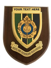 Argyll and Sutherland Highlanders Personalised Military Wall Plaque