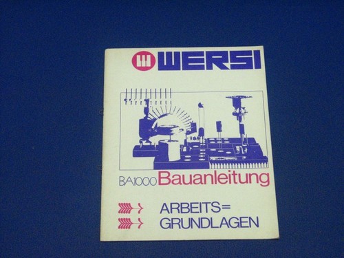 Wersi construction manual - construction,