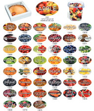 Food Flavor Labels 1.25" x 2"