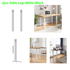 Ding Table Legs Black/White Folding Set of 2 Worktop Kitchen Desk Leg 73CM