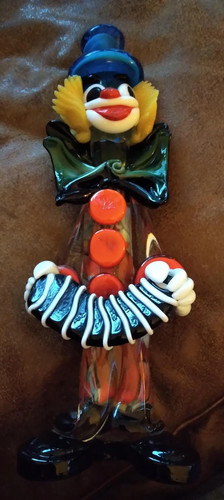 Vintage murano glass clown - murano,