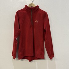 MENS LOWE ALPINE RED 1/4 ZIP