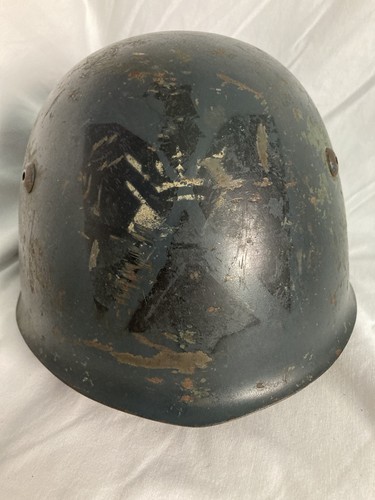Italian m33 helmet blue - blue, grey
