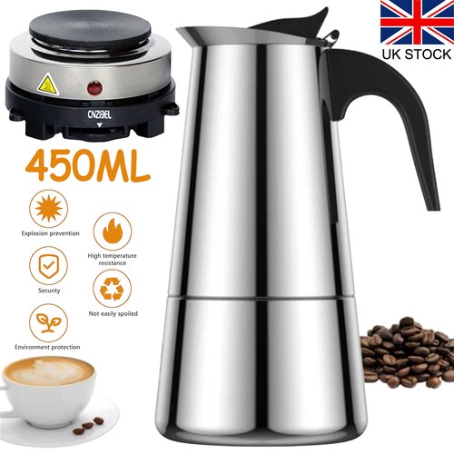 Moka pot with - with, stove
