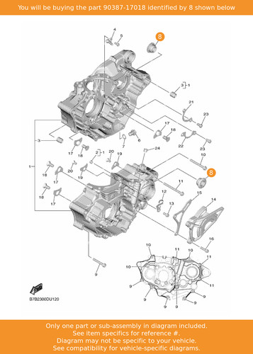 Yamaha collar 90387 17018 oem - collar,, 90387-17018