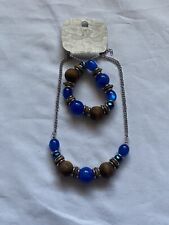 Blue Brown and Silver Wallis