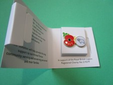 DERBY COUNTY  2022 POPPY BADGE OFFICIAL ROYAL BRITISH LEGION ISSUE  LAST ONE