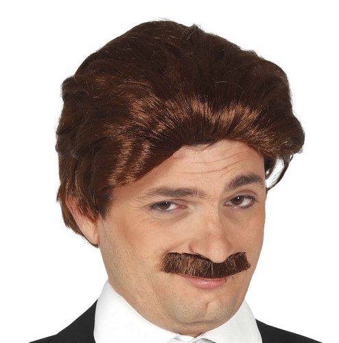 Brown short wig - short,