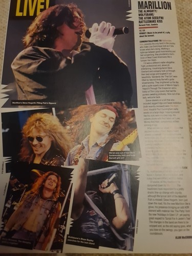 Vintage marillion foreigner - marillion,