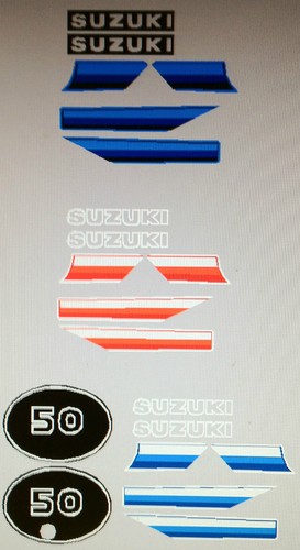 Suzuki ts50 ts50er decal set - ts50er,