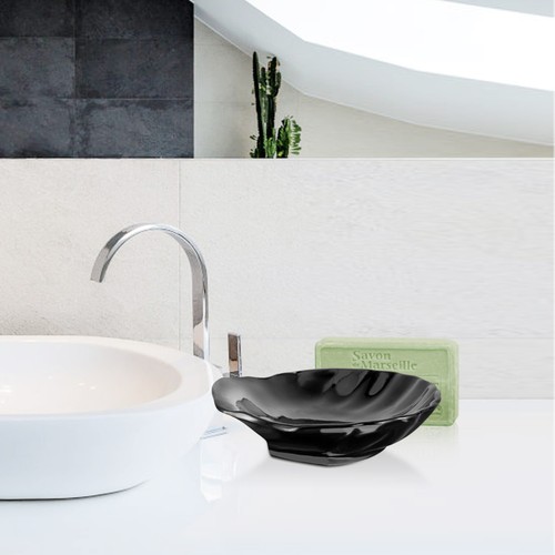 Plastic shell soap dish shower - dish,