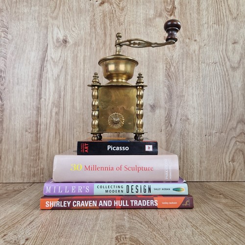 Vintage brass coffee grinder - vintage,