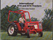 International 464, 574 and 674 Tractors Brochure Leaflet