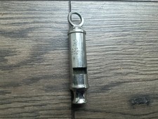 Vintage WW2 Air Raid Precautions ARP Whistle, J Hudson Birmingham Free P&P