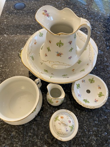 Antique ewer basin soap - antique,