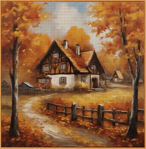 Printed cross stitch kit ct - printed,