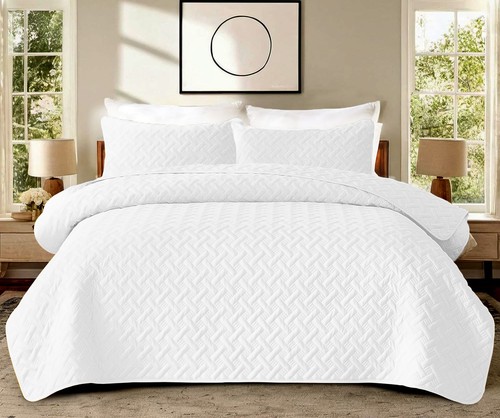 Quilted bedspread reversible - quilted,