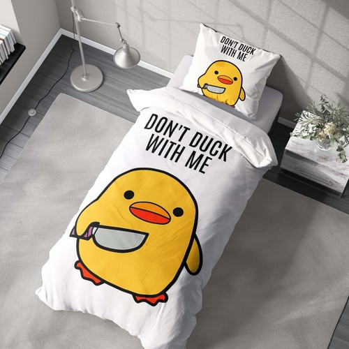 Don duck with - don't, funny