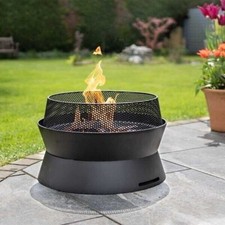Large Black Fire Pit Outdoor