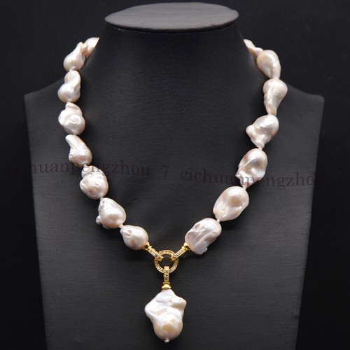 Large genuine natural - genuine, white