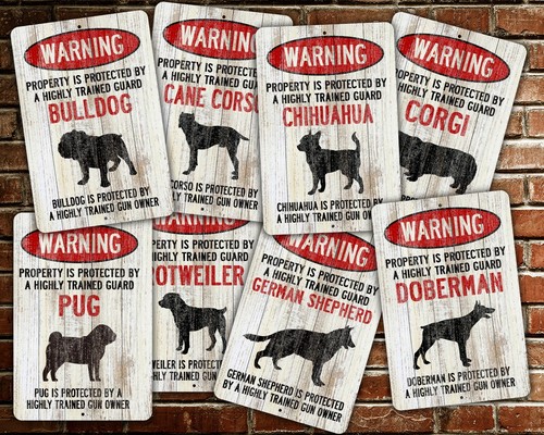 Beware dog warning guard - of,