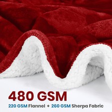 480 GSM Heavy Sherpa Fleece