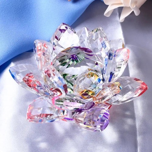 Crystal lotus flower ornament - lotus,