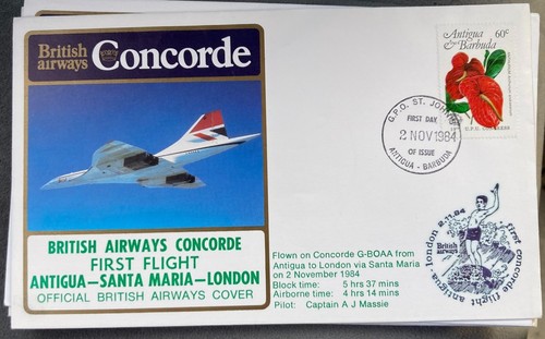 Concorde flown cover british - flown,