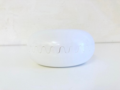 White clam ashtray - white,
