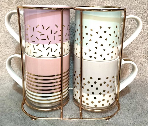 Set next stacking mugs in - of, 4