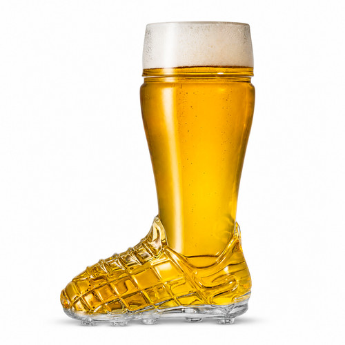 Football boot beer glass - beer, 500ml