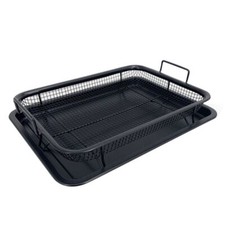 Stainless Steel Air Fryer Basket for Ove, Baking Tray with Basket, Crisper Tray