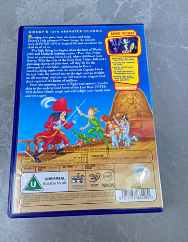 Walt disney peter - pan, dvd