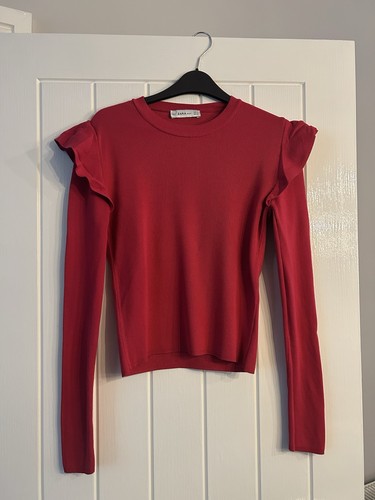 Zara knit frill - zara, jumper